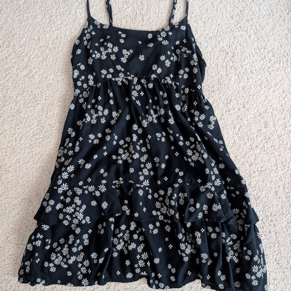 Floral Navy and White Spring Dress